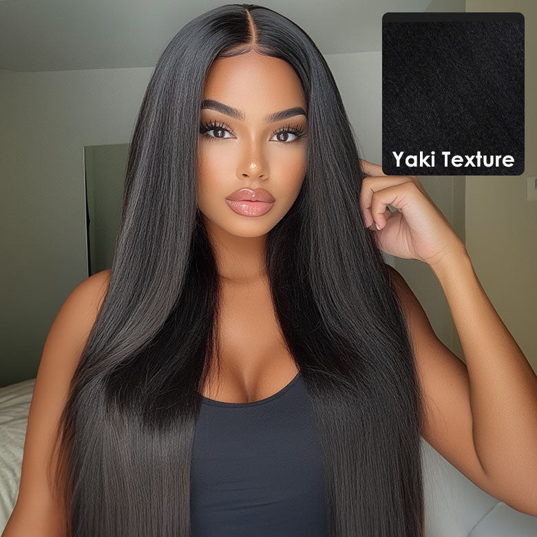 Klaiyi Light Yaki Straight Human Hair Bundles Most Natural Yaki Weave 2/3/4 Bundles/Pack