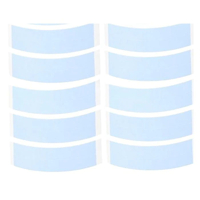 Klaiyi Blue Double Sided Waterproof Lace Wigs Adhesive Tape Strips for Lace Front Wig 40 Pcs Flash Sale