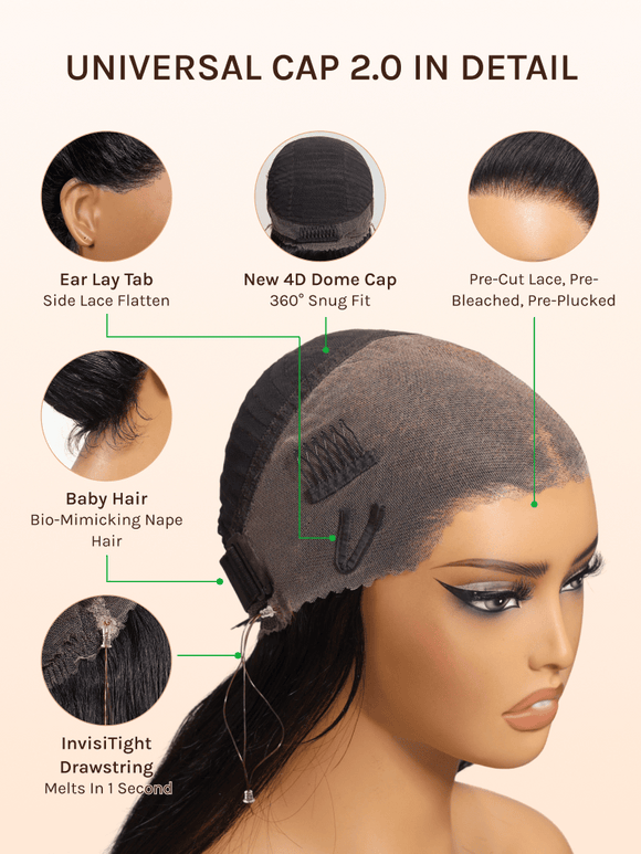 Klaiyi 13×4 Golden Brown Highlight Water curly hair Pre Everything  Lace Wig With Invisible Drawstring