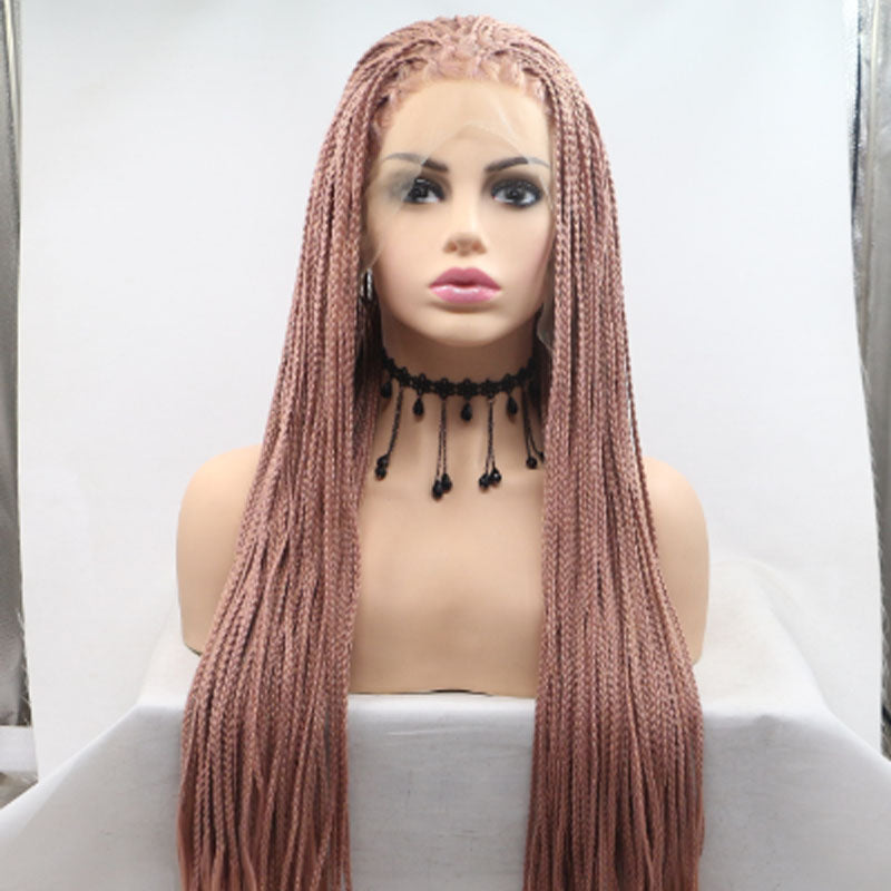 Klaiyi Lace Front Cornrow braid Wigs Knotless Cornrow Braids for Women 24 Inches Flash Sale
