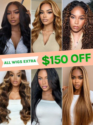 [All Wigs Extra $150 OFF] Klaiyi Midweek Special Offer Mega Sale Fast Shipping Flash Sale