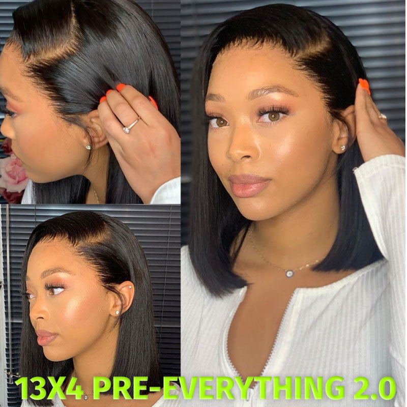 Low to $64| Put On and Go Glueless Bob Wig 13x4 Pre everything/ 7×5 Bye Bye Knots Pre-Cut Lace Closure Wig Beginner Friendly & 13X5 Lace Part Wig Flash Sale