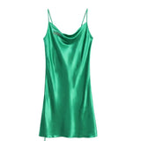 Klaiyi Free Gifts For Order Over $199 , Includes Random 1 Gifts :  Luxurious Green Silk Night Robe , Skirt  Flash Sale
