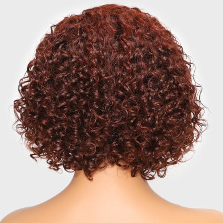 wavy bob wig back angle