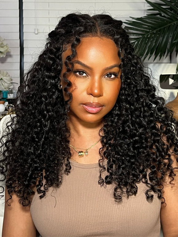 Klaiyi Remy Hair Cheveux brésiliens bouclés, lot de 1 paquet, 100 % cheveux humains, gamme Jeunesse 