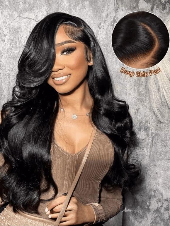 Extra 60% OFF | Klaiyi Pre-Cut Larger Size Lace Closure Put On and Go Wig  Body Wave Wigs