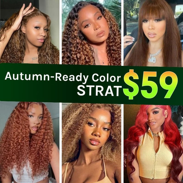 VIP Member| Fall Color Wigs From $59 Limited Time Limited Stock Super Flash Sale