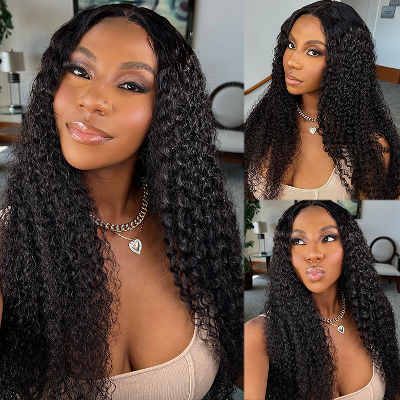 jerry curly human hair wig style