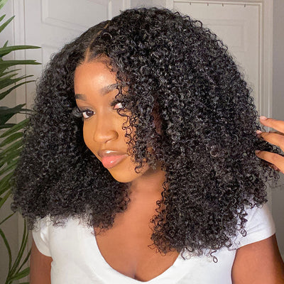 Klaiyi 4C Kinky Edge Wig Realistic Super Natural 4C Kinky Curly 7x5 Bye Bye Knots Wig Flash Sale