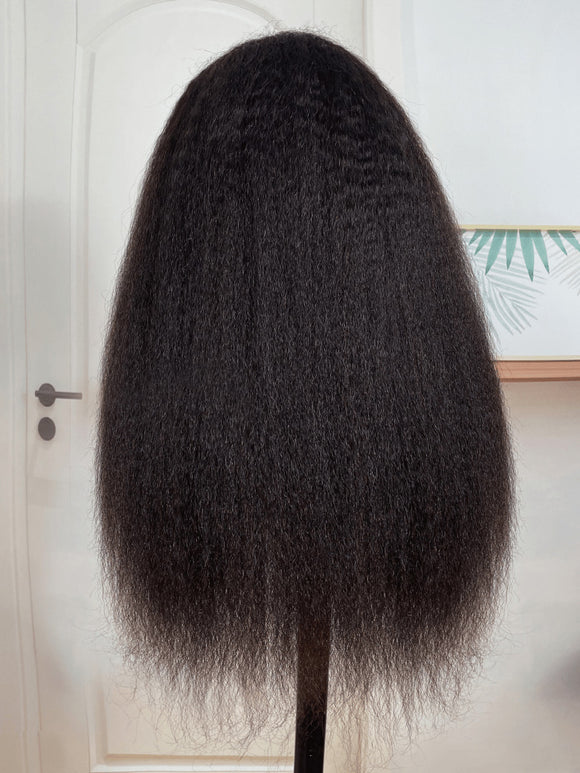 Kinky Straight V Part Wigs Klaiyi Human Hair Wigs for Women Natural Looking Flash Sale