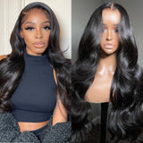 New User Exclusive | Klaiyi Pre-Cut Lace Wig Wear And Go Wig Body Wave Human Hair Wig with Breathable Cap Beginner Wig