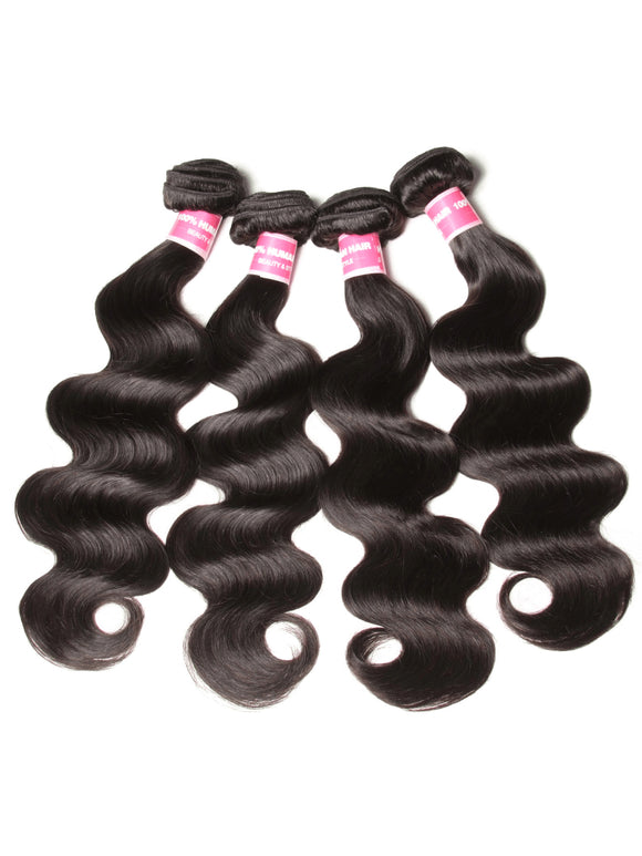 Klaiyi Hair 4 Bundles Body Wave 100% Virgin Human Hair Bundles Deal