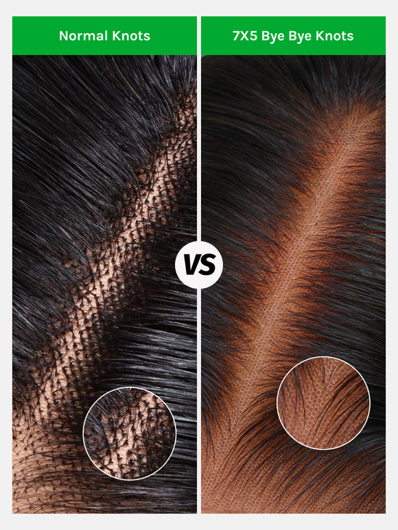 Klaiyi Yaki Straight Put On and Go Glueless Lace Wigs 7x5 Bye Bye Knots Human Hair Lace Wig