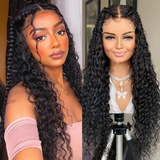 Klaiyi 200% Density Jerry Curl 5x5 HD Lace Closure Glueless Wigs for Women Flash Sale