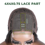 Buy 1 Get 1 Free,Code:BOGO | Klaiyi Burgundy Body Wave/Straight/Curly Lace Part Human Hair Wig