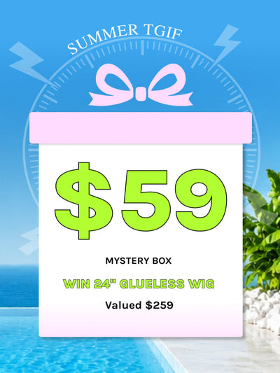 Klaiyi Mystery Box Only $59  Win 24" 13x4 Lace Front Wig Valued $259 Flash Sale