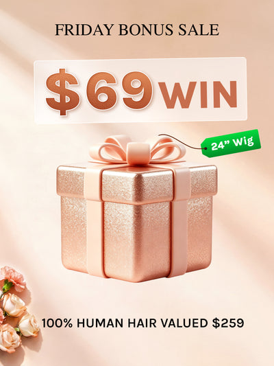 [Mother's Day Gift Guide] Klaiyi Mystery Box Only $69  Win 24" 13x4 Lace Front Wig Valued $259 Flash Sale