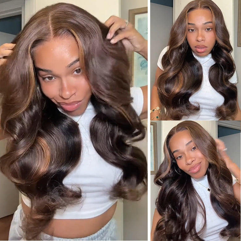 mocha body wave wig