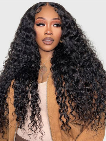 Klaiyi Hair 100% Human Virgin Hair Water Wave Weave 4 Bundles