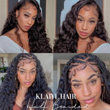 Klaiyi 13x4 Lace Front Water Wave Wig Human Hair Flash Sale