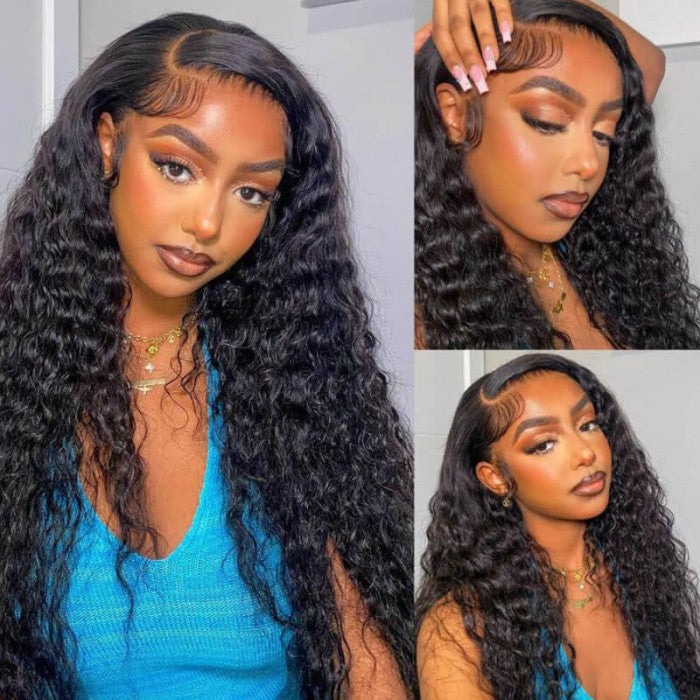 Extra 50% Off Code HALF50 | Klaiyi Put On and Go 6x4.75  Pre-Cut Lace Closure Wig