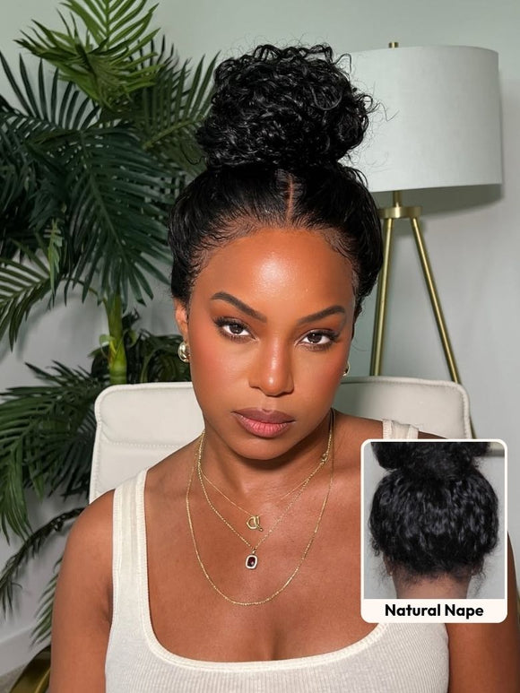 Klaiyi 360 Lace Water Wave Wig Pre-Everything  With Invisi Drawstring