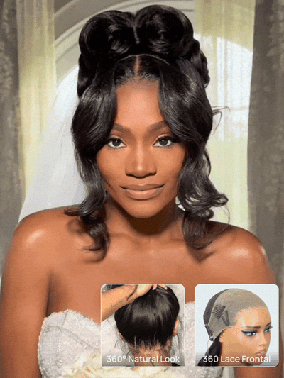 Klaiyi 360 Lace Water Wave Wig Pre-Everything With Invisi Drawstring