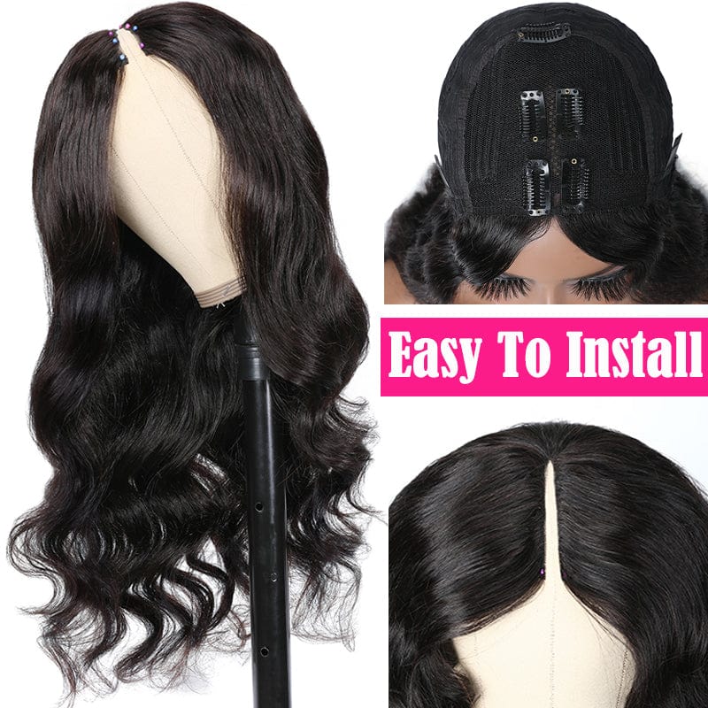 1-3 B-Days Delivery Cleanrance | Klaiyi Hottest Glueless V Part Wigs Body Wave/Jerry Curly/Kinky Straight/Straight Flash Sale