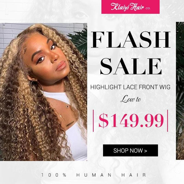 Highlight Curly Lace Front Wig 180% Density Wig Flash Sale