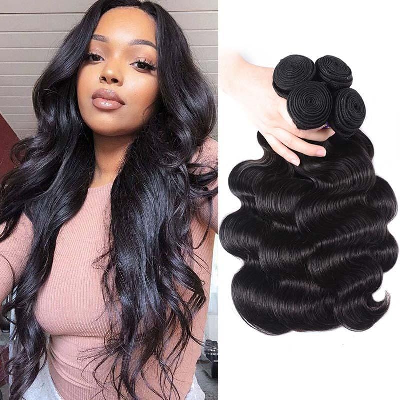 Black Color Human Hair 4 Bundles Flash Sale Low To $58.99, Limited Stock!