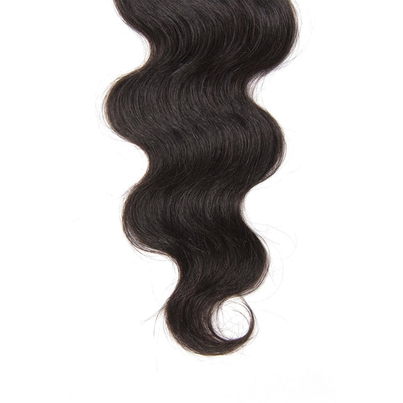 Klaiyi Indian Body Wave Human Virgin Hair Lace Closure Natural Color