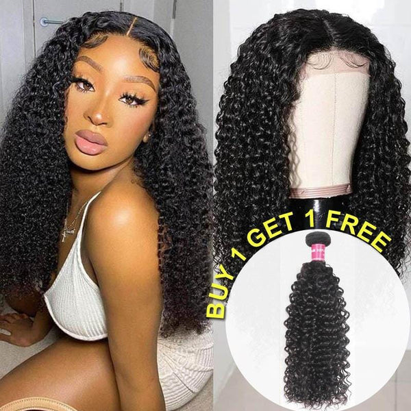 Combo 7: Buy Lace Part Wig Get Virgin Human Hair Bundle Free (Flash Sale)