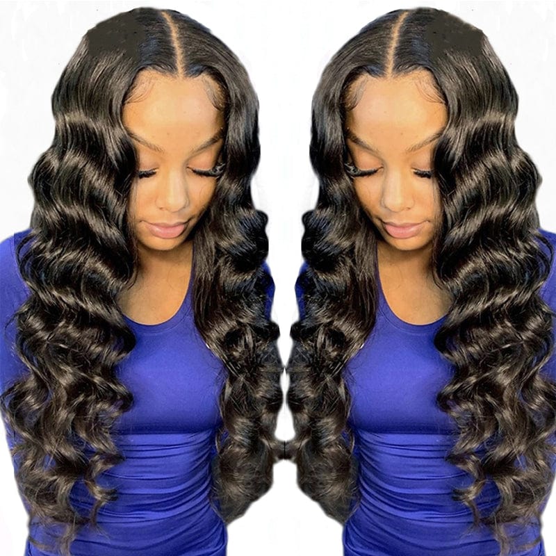 Klaiyi Virgin Human Hair Bundles Loose Deep Wave 3 Bundles Deals Hair Weave Extensions