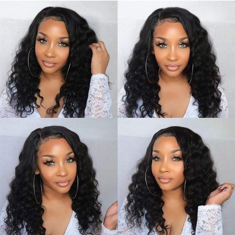 Klaiyi Virgin Human Hair Bundles Loose Deep Wave 3 Bundles Deals Hair Weave Extensions