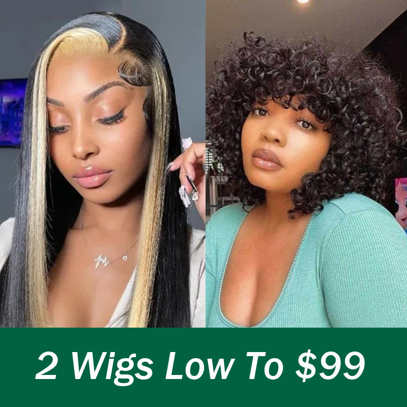 Klaiyi Flash Sale Face Framing U Part Wig + Bouncy Curl No Lace Wig Low to $99