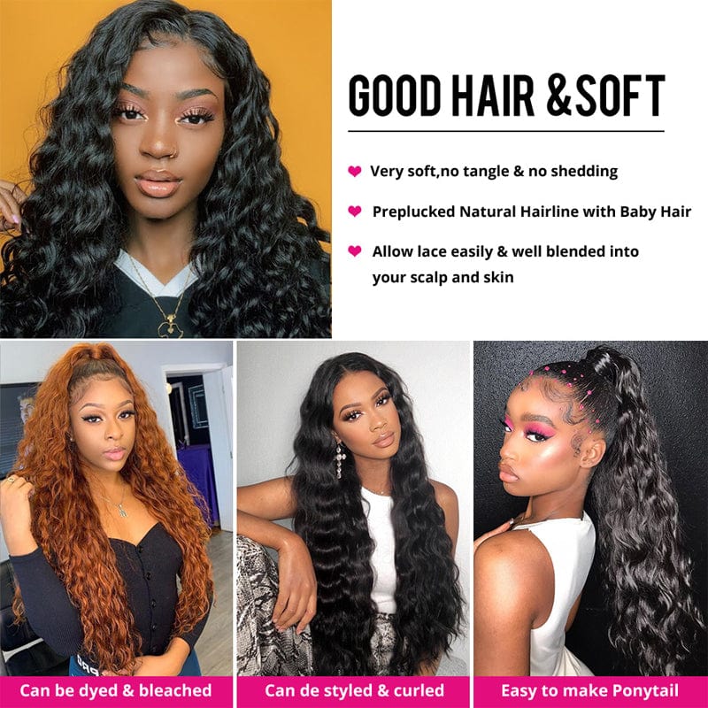 Klaiyi Hair 3 Bundles Indian Water Wave Curly Hair Bundles Deals Flash Sale