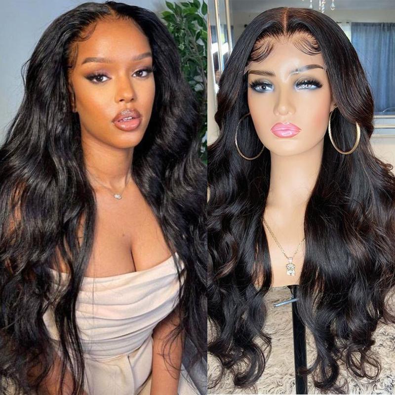 Klaiyi 13x4 HD Invisible Transparent Lace Front Wigs Glueless Human Hair Enjoy $40 Gifts Free