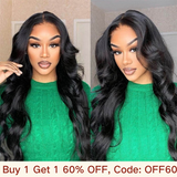 Buy 1 Get 1 60% OFF,Code:OFF60 | Klaiyi Virgin Human Hair Lace Closure Wig Body Wave Lace Frontal Wigs