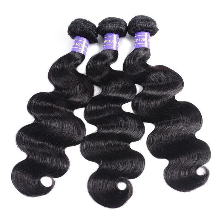 Klaiyi Remy Hair Brazilian Body Wave Virgin Human Hair Weaving 3 Bundles/Pack Youth Series