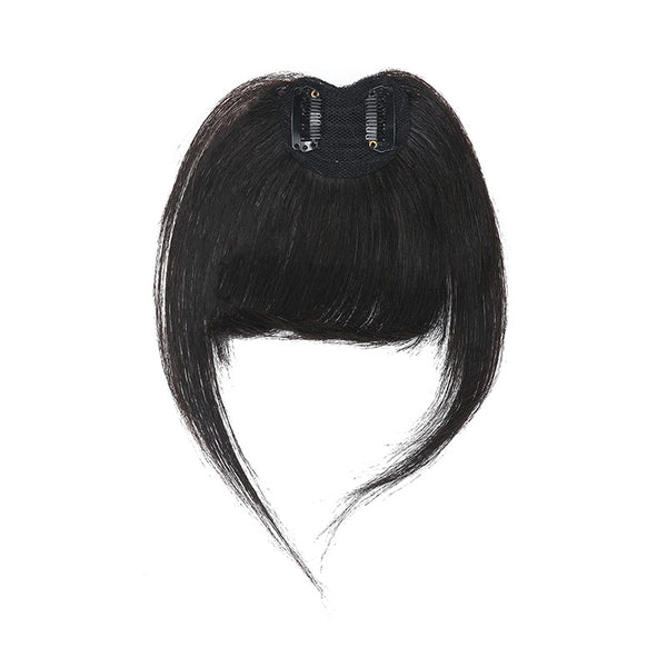 Klaiyi Clip In Bangs Straight Extensions Human Hair