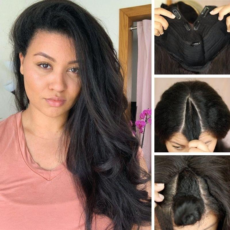 Klaiyi Body Wave V Part Wigs Natural Scalp Beginner Friendly Flash Sale