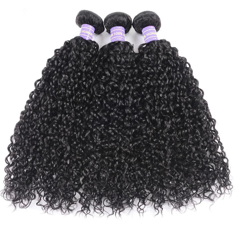 Klaiyi Remy Hair Brazilian Curly Hair Virgin Human Hair Weaves 3 Bundles/Pack Youth Series
