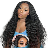 All Wigs Under $100 | Klaiyi  Water Wave Wear Go Glueless Lace Wig Human Hair Flash Sale