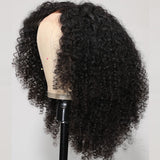 Klaiyi Pre-Cut Lace Kinky 4C Hair Afro Kinky Curly Human Wig Realistic Lace Frontal Big Curly Wig Flash Sale
