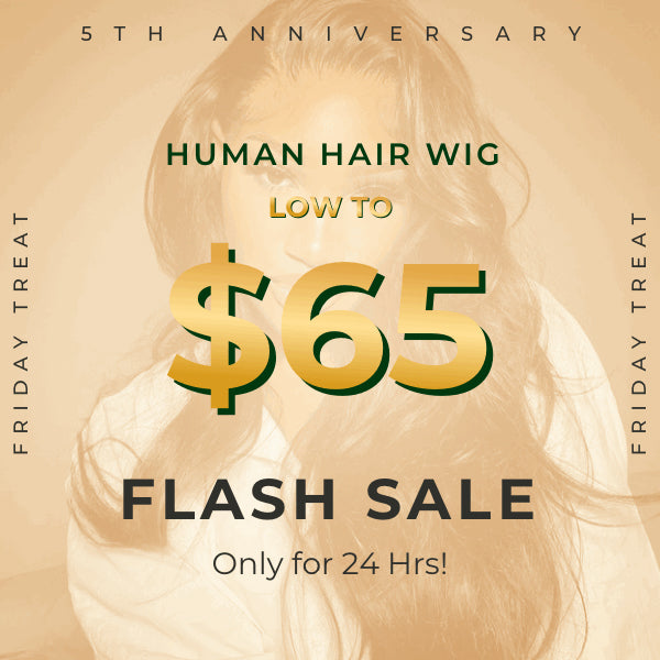 5th Anniversary| Low To $65 Kinky Straight Human Hair Lace Wig Flash Sale