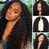Free Fast Shipping | Klaiyi Jerry Curly V Part Wigs Real Scalp No Leave Out Great Protective Flash Sale