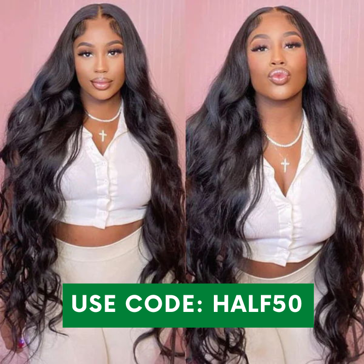 50% OFF | Glueless 5*5 HD Lace Closure Wigs Body Wave Wig Sale