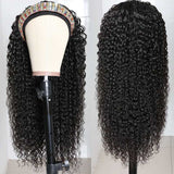 Flash Sale: Buy 1 Get 1 Free Headband Wigs Jerry Curly And Straight Hair Headband Wig Bulk Sale With Gifts