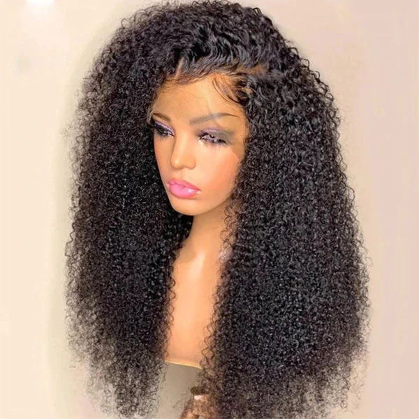 BOGO FREE| Brown Golden Jerry Curl Lace Front Wig & Free Kinky Curly Lace Closure Wig Flash Sale