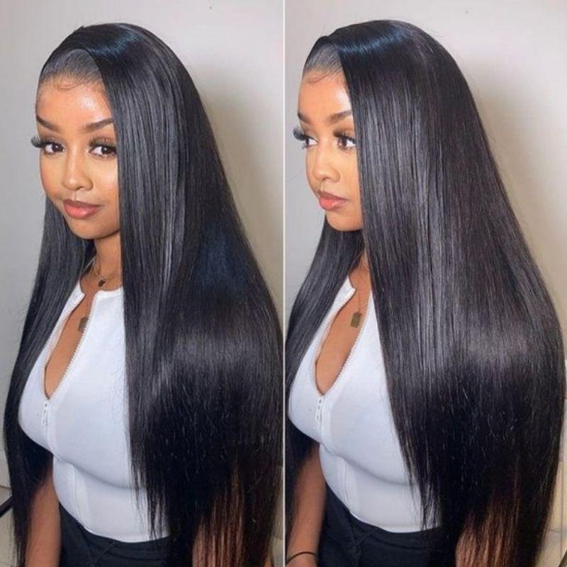 Klaiyi 3 Bundles Straight Human Hair Bundles 100% Virgin Human Hair Weaves